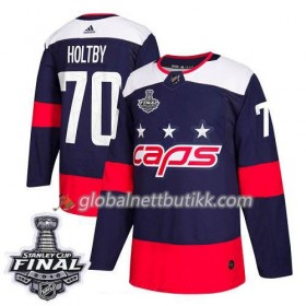 Washington Capitals Hockeydrakt Braden Holtby 70 2018 Stanley Cup Final Patch Stadium Series Adidas Authentic - Herre
